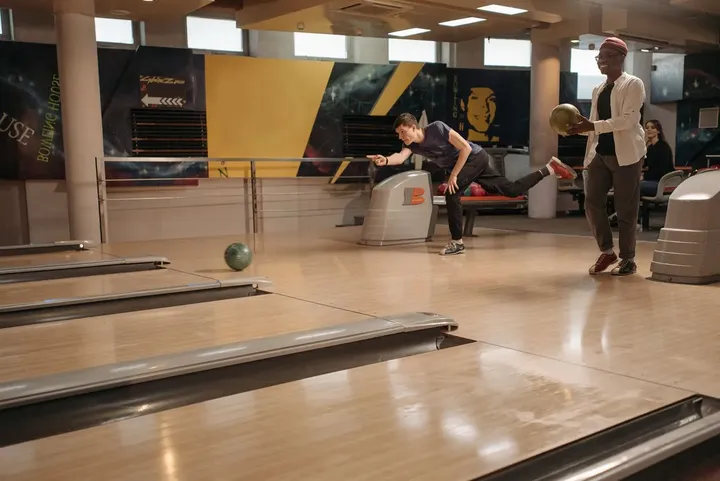 A neighborhood bowling alley